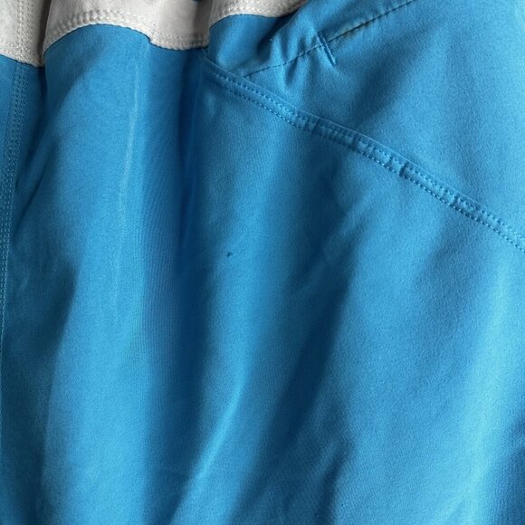 Birddogs Shorts Mens Medium Blue Red Performance Pockets Zipper Athletic Gym - Picture 9 of 13